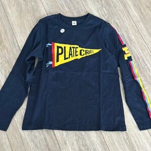 Boys Large Navy Plate Crate Long Sleeve